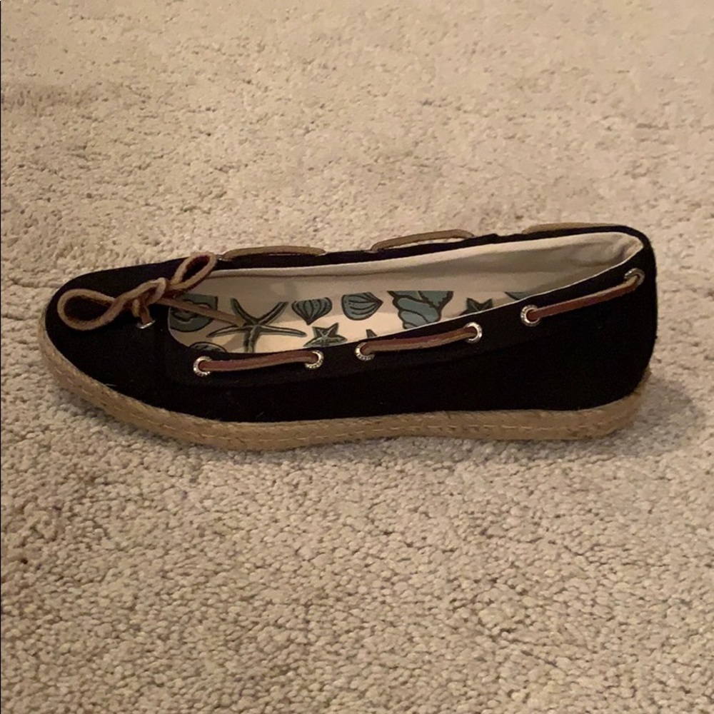 SPERRY Topsider Navy Canvas Shoes - Picture 2 of 3